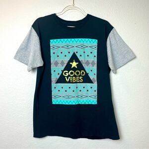 HORIZON NY Good Vibes Graphic Tee Size L